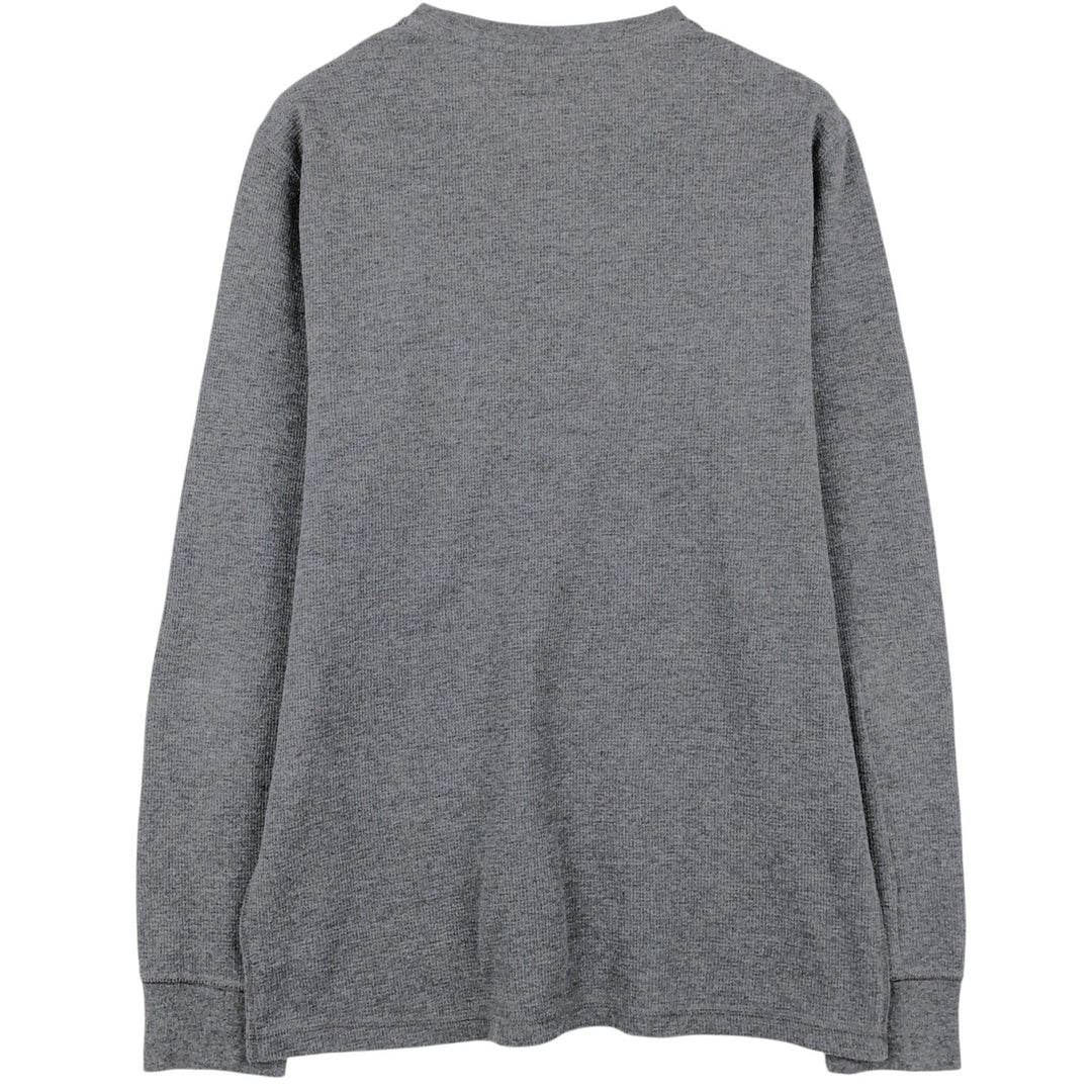 Ralph Lauren POLO RALPH LAUREN SLEEPWEAR Thermal Long T-shirt Honeycomb Men's L size cotton gray type Vintage Second Hand