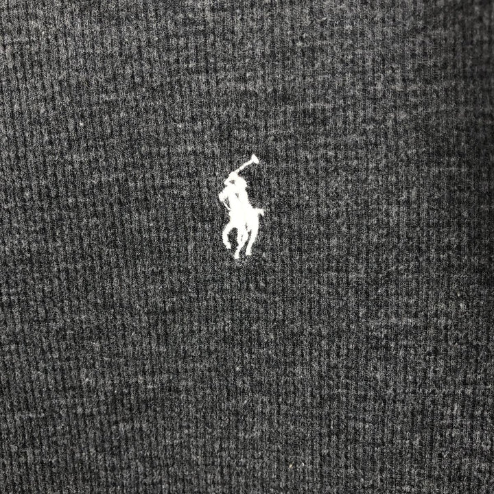 Ralph Lauren POLO RALPH LAUREN SLEEPWEAR Thermal Long T-shirt Honeycomb Men's L size cotton gray type Vintage Second Hand