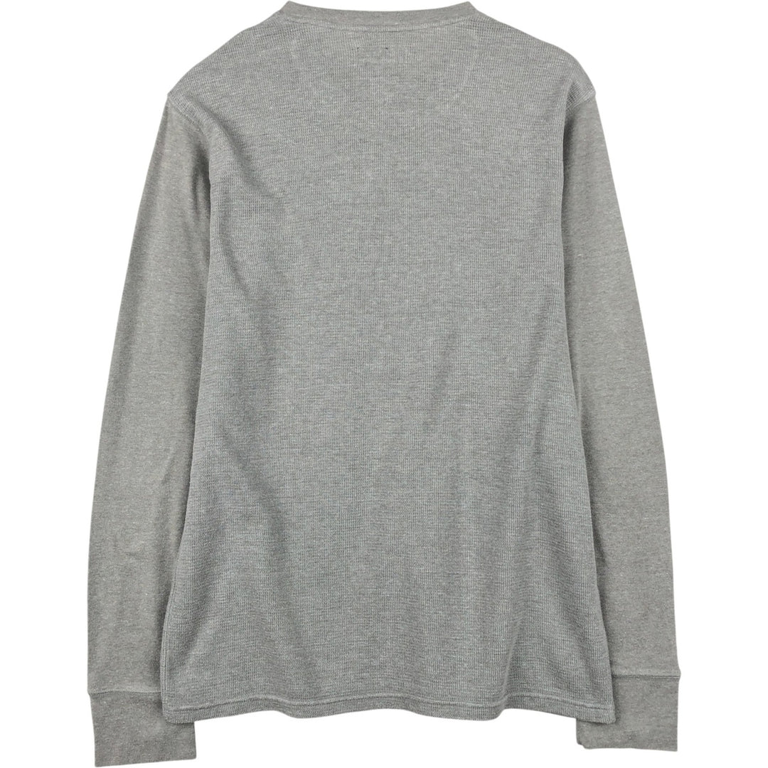 Ralph Lauren POLO RALPH LAUREN Thermal Ron T-shirt Honeycomb Men's L size cotton gray type Vintage Second Hand