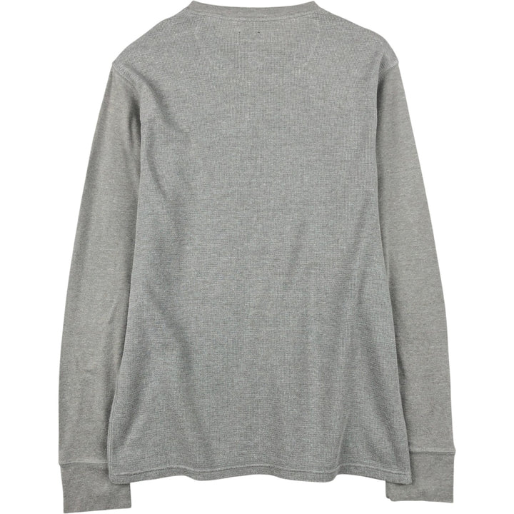 Ralph Lauren POLO RALPH LAUREN Thermal Ron T-shirt Honeycomb Men's L size cotton gray type Vintage Second Hand