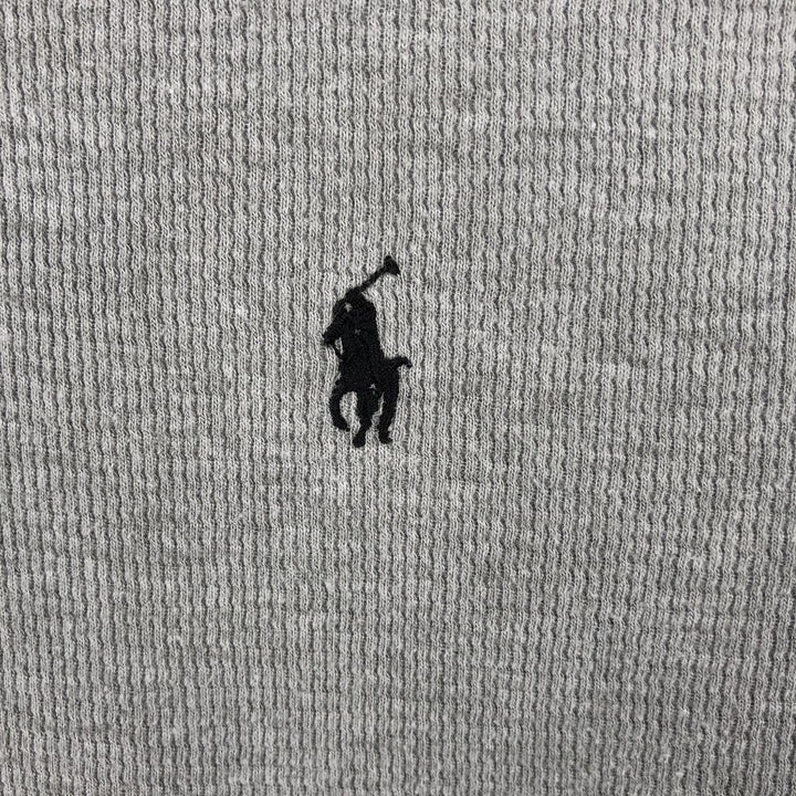 Ralph Lauren POLO RALPH LAUREN Thermal Ron T-shirt Honeycomb Men's L size cotton gray type Vintage Second Hand