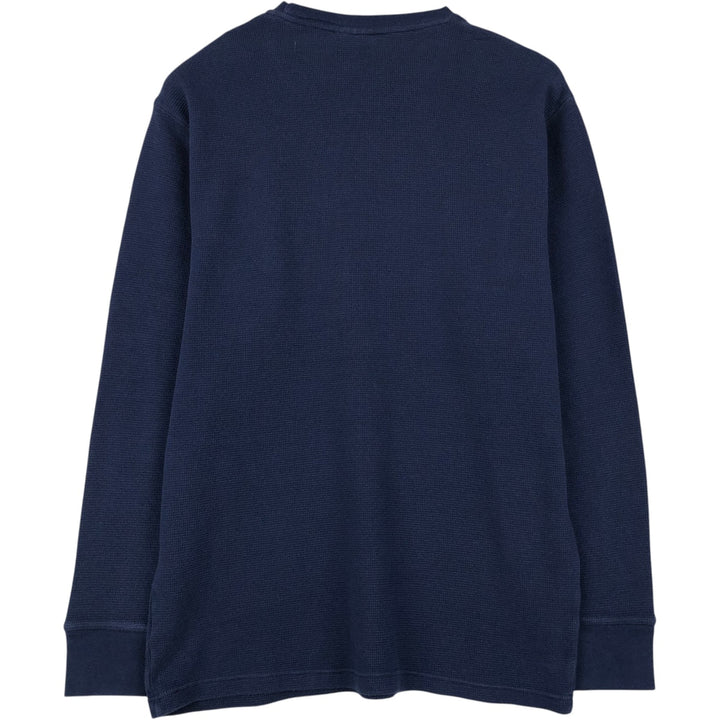Ralph Lauren POLO RALPH LAUREN SLEEPWEAR Thermal Long T-shirt Waffle Men's XL cotton navy blue type Vintage Second Hand