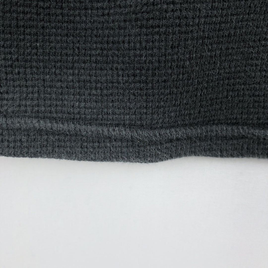 Ralph Lauren POLO RALPH LAUREN Thermal Long T-shirt Waffle Men's M size cotton black type Vintage Second Hand