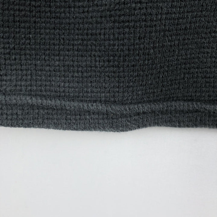 Ralph Lauren POLO RALPH LAUREN Thermal Long T-shirt Waffle Men's M size cotton black type Vintage Second Hand