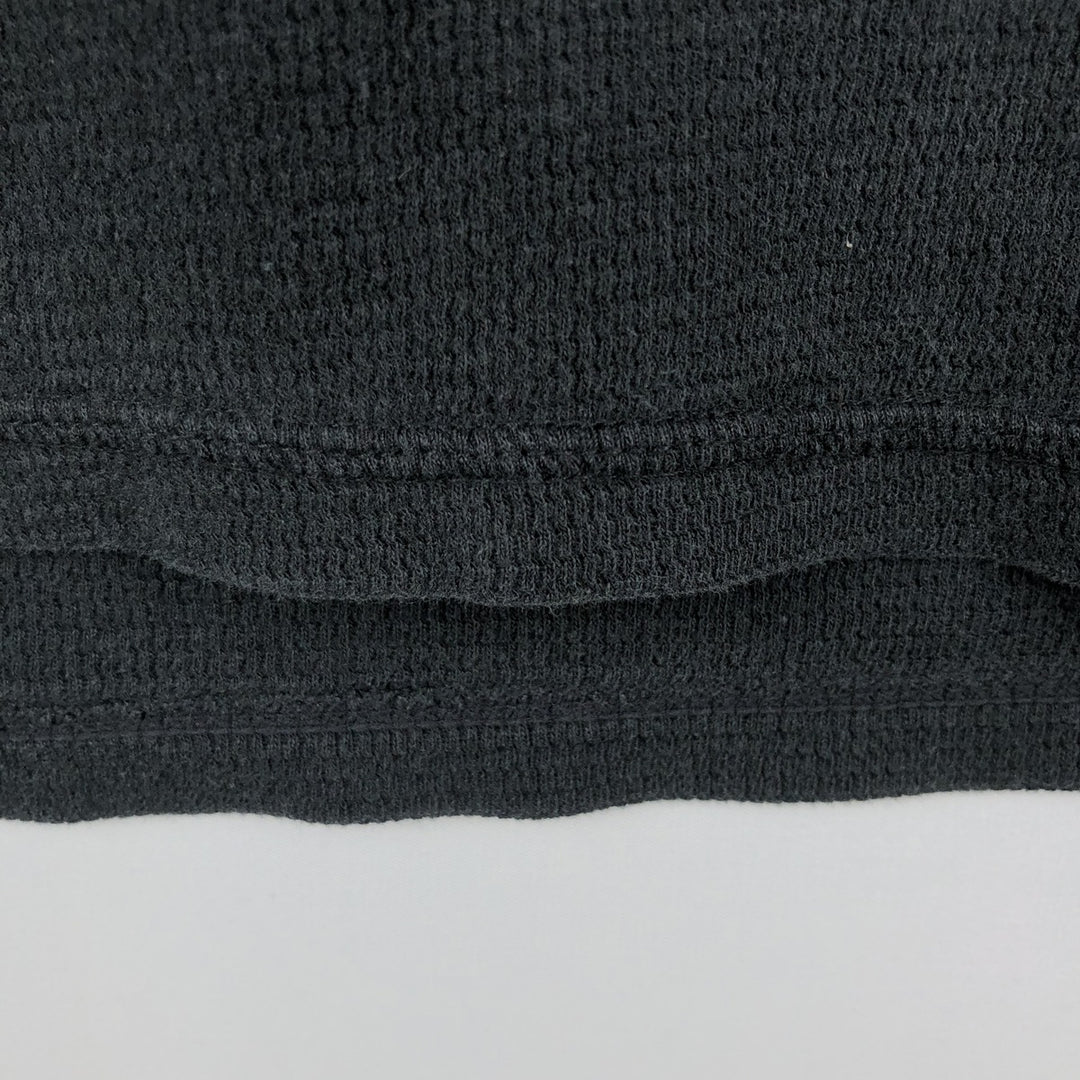 Ralph Lauren POLO RALPH LAUREN Thermal Long T-shirt Waffle Men's M size cotton black type Vintage Second Hand