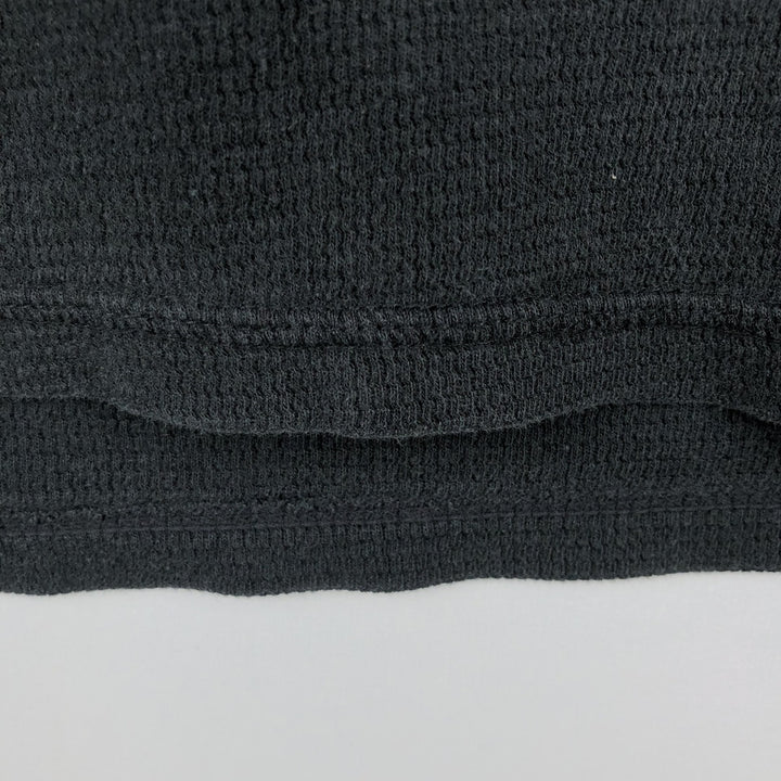 Ralph Lauren POLO RALPH LAUREN Thermal Long T-shirt Waffle Men's M size cotton black type Vintage Second Hand