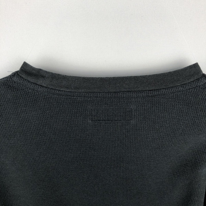 Ralph Lauren POLO RALPH LAUREN Thermal Long T-shirt Waffle Men's M size cotton black type Vintage Second Hand