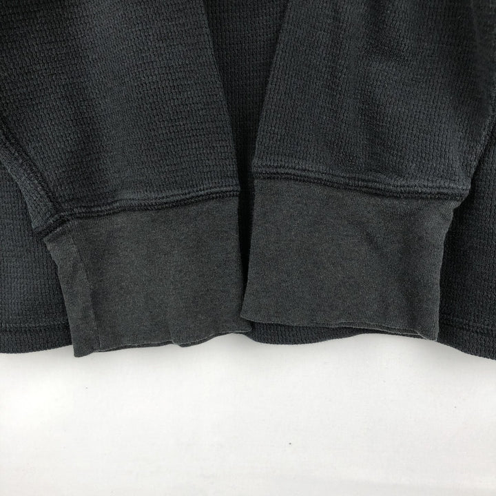 Ralph Lauren POLO RALPH LAUREN Thermal Long T-shirt Waffle Men's M size cotton black type Vintage Second Hand