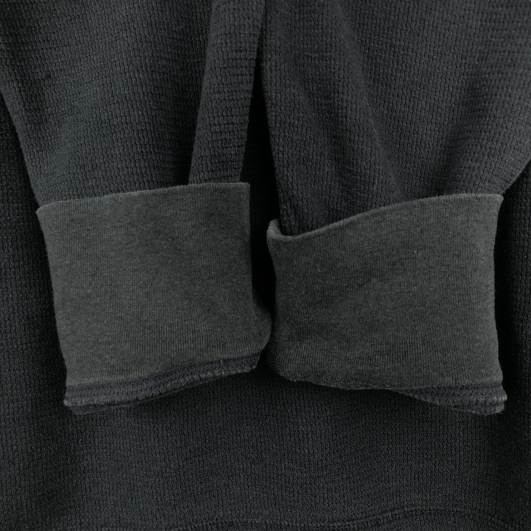 Ralph Lauren POLO RALPH LAUREN Thermal Long T-shirt Waffle Men's M size cotton black type Vintage Second Hand