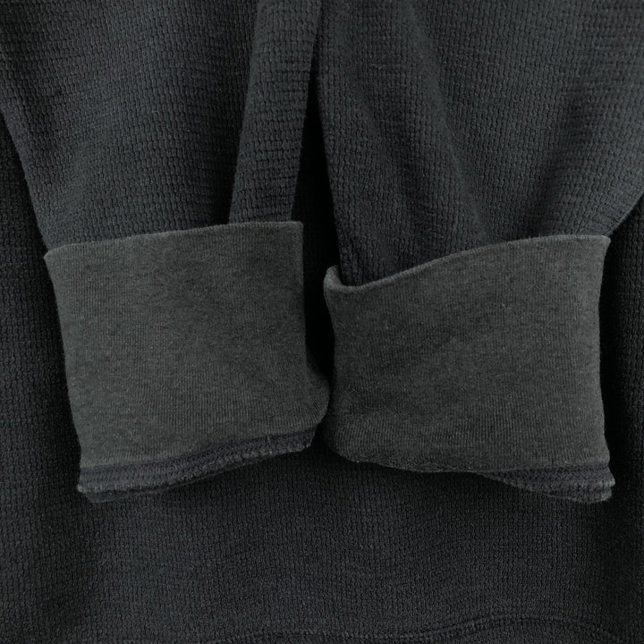 Ralph Lauren POLO RALPH LAUREN Thermal Long T-shirt Waffle Men's M size cotton black type Vintage Second Hand