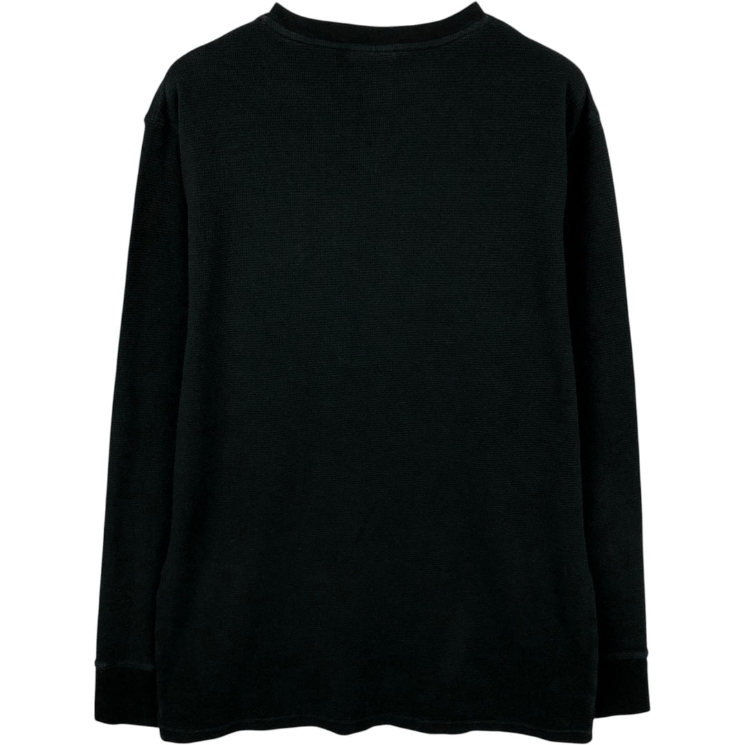 Ralph Lauren Polo Ralph Lauren V-neck Long-sleeve T-shirt, Men's XL equivalent, V-neck cotton black type Vintage Second Hand
