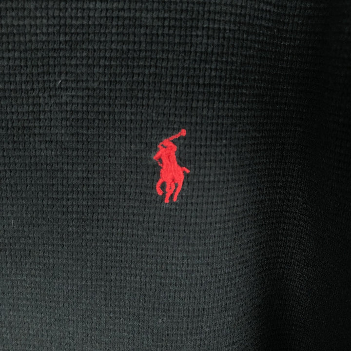 Ralph Lauren Polo Ralph Lauren V-neck Long-sleeve T-shirt, Men's XL equivalent, V-neck cotton black type Vintage Second Hand