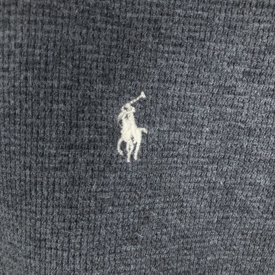 Ralph Lauren POLO RALPH LAUREN Thermal Long T-shirt Waffle Men's XL cotton gray type Vintage Second Hand