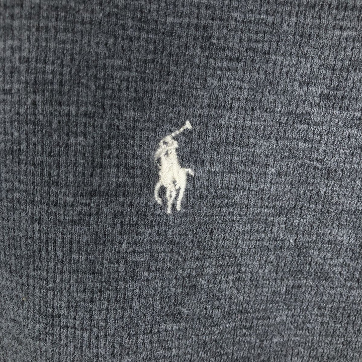 Ralph Lauren POLO RALPH LAUREN Thermal Long T-shirt Waffle Men's XL cotton gray type Vintage Second Hand