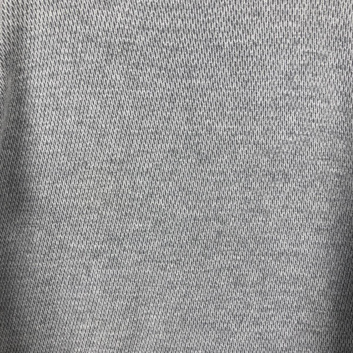 JEMORGAN Thermal Long-Sleeve T-Shirt, Honeycomb Pattern, Made in USA, Men's Size XL (approx.) cotton gray type Vintage Second Hand