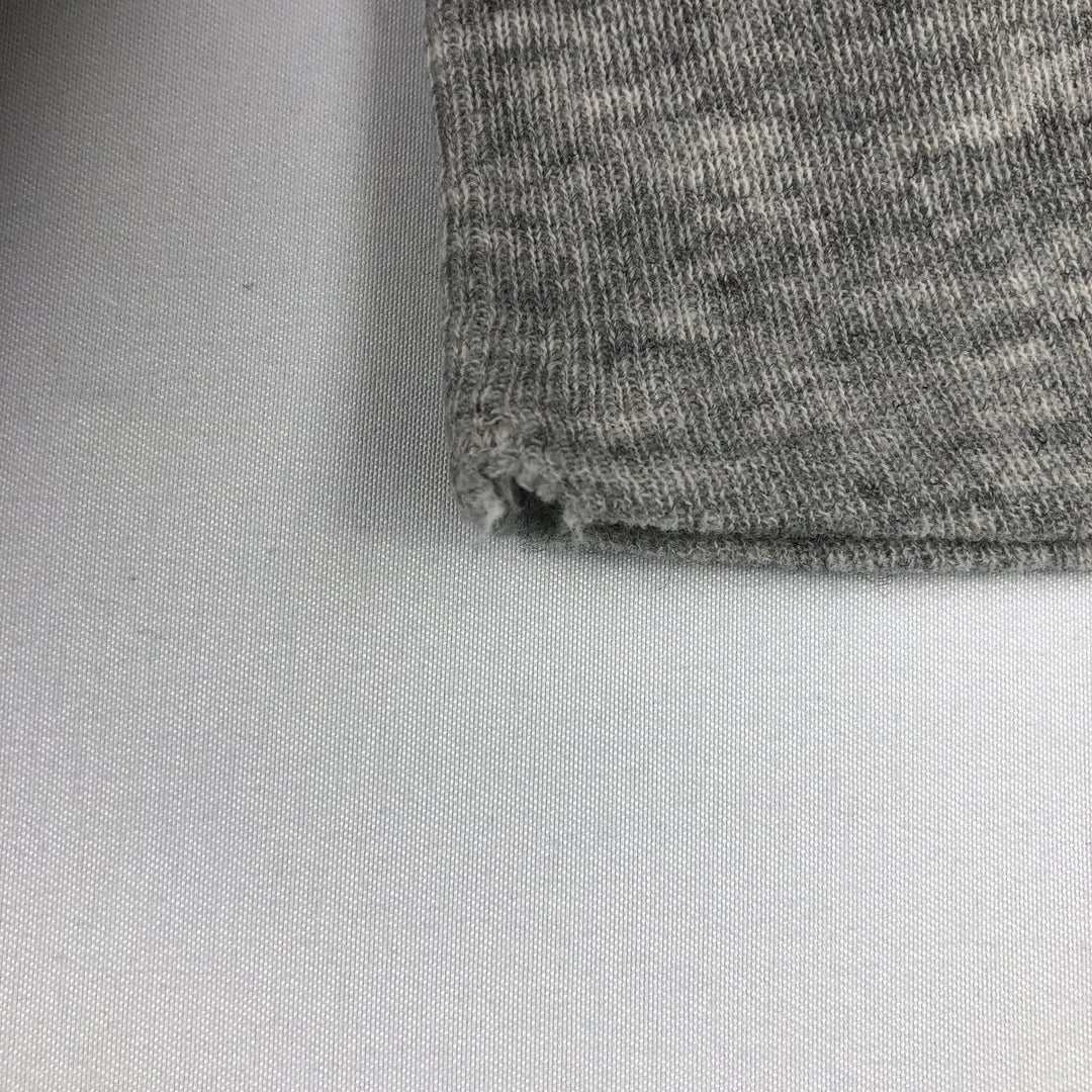 JEMORGAN Thermal Long-Sleeve T-Shirt, Honeycomb Pattern, Made in USA, Men's Size XL (approx.) cotton gray type Vintage Second Hand
