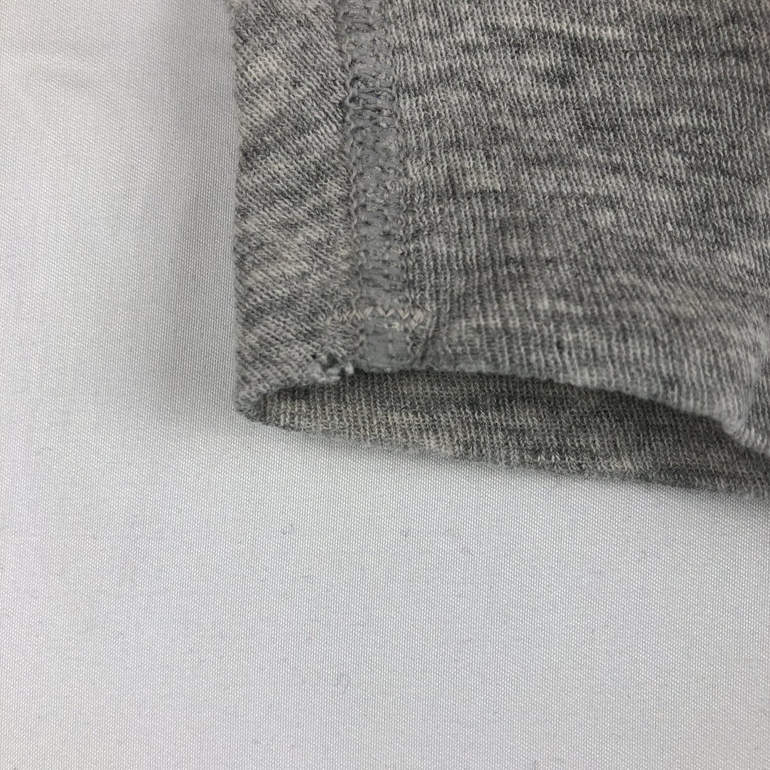 JEMORGAN Thermal Long-Sleeve T-Shirt, Honeycomb Pattern, Made in USA, Men's Size XL (approx.) cotton gray type Vintage Second Hand