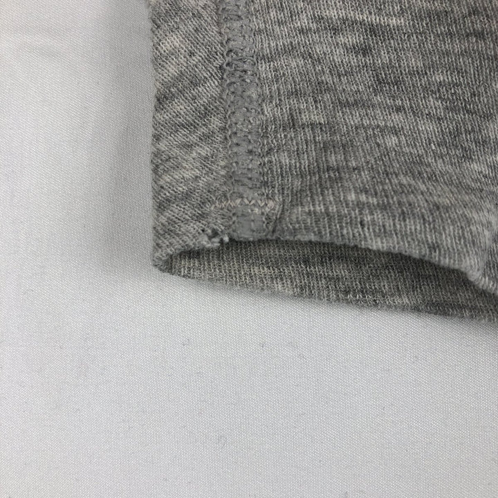 JEMORGAN Thermal Long-Sleeve T-Shirt, Honeycomb Pattern, Made in USA, Men's Size XL (approx.) cotton gray type Vintage Second Hand