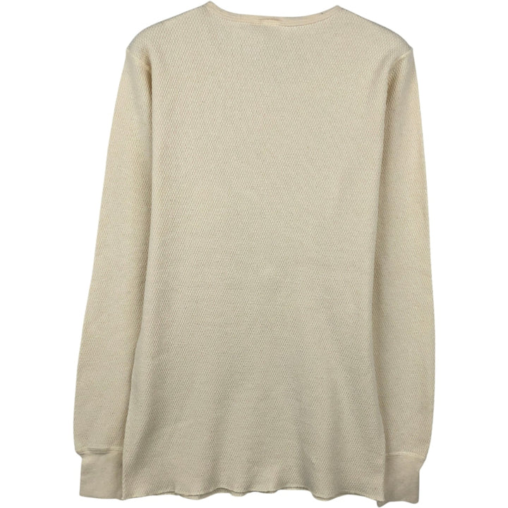 Duofold COMFOR-THERM Thermal Long-Sleeve T-Shirt, Honeycomb Pattern, Made in USA, Men's XL Equivalent, Vintage cotton Beige type Vintage Second Hand