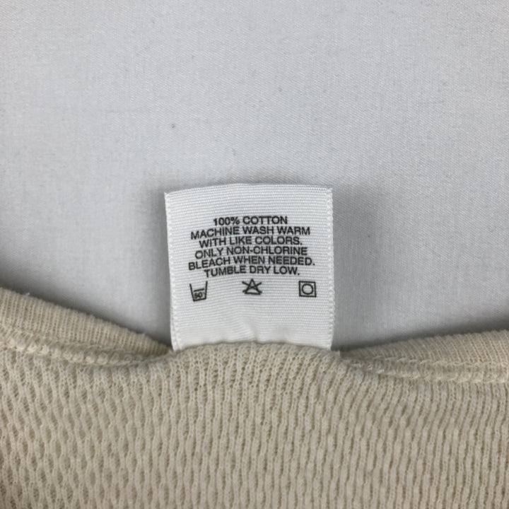 Duofold COMFOR-THERM Thermal Long-Sleeve T-Shirt, Honeycomb Pattern, Made in USA, Men's XL Equivalent, Vintage cotton Beige type Vintage Second Hand
