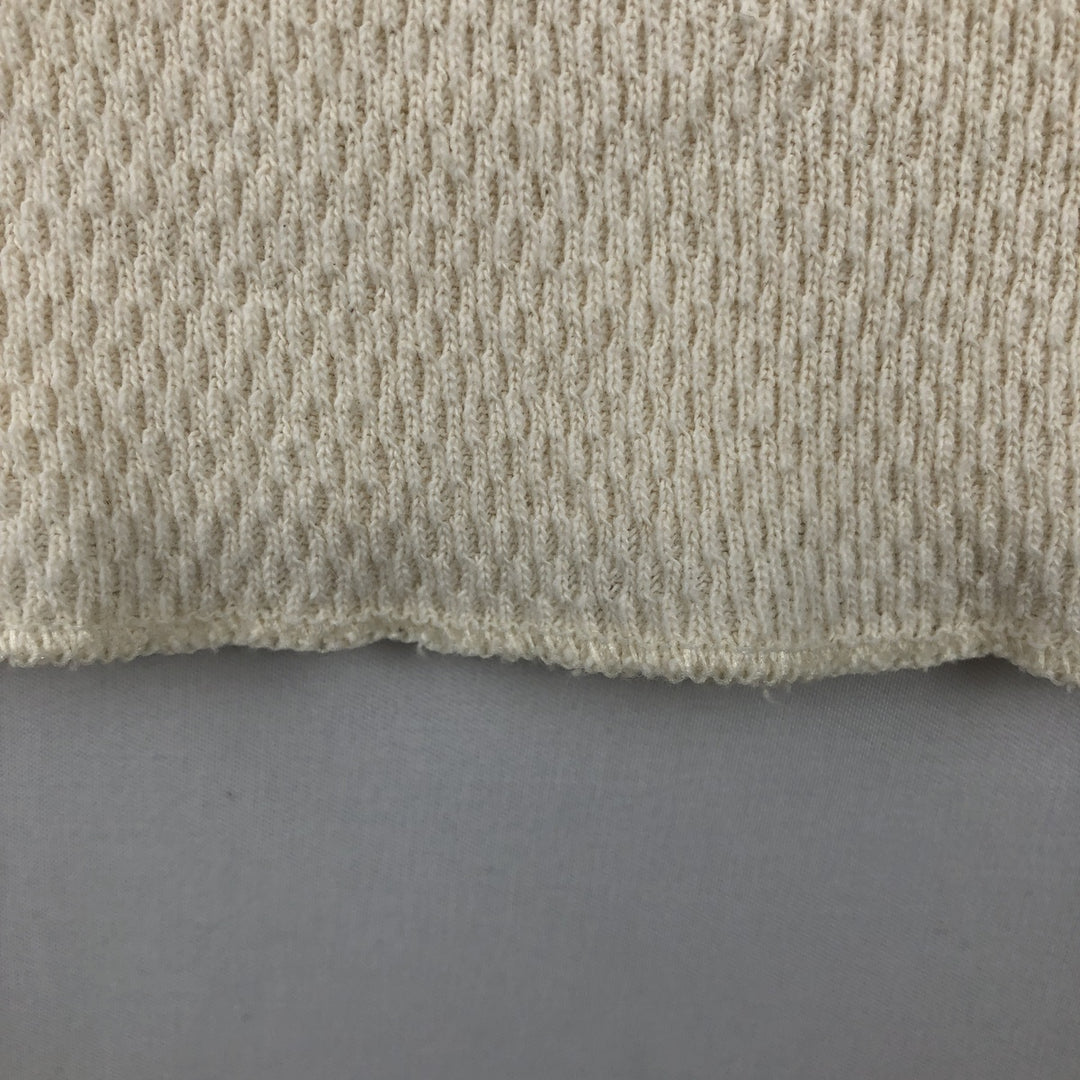 Duofold COMFOR-THERM Thermal Long-Sleeve T-Shirt, Honeycomb Pattern, Made in USA, Men's XL Equivalent, Vintage cotton Beige type Vintage Second Hand