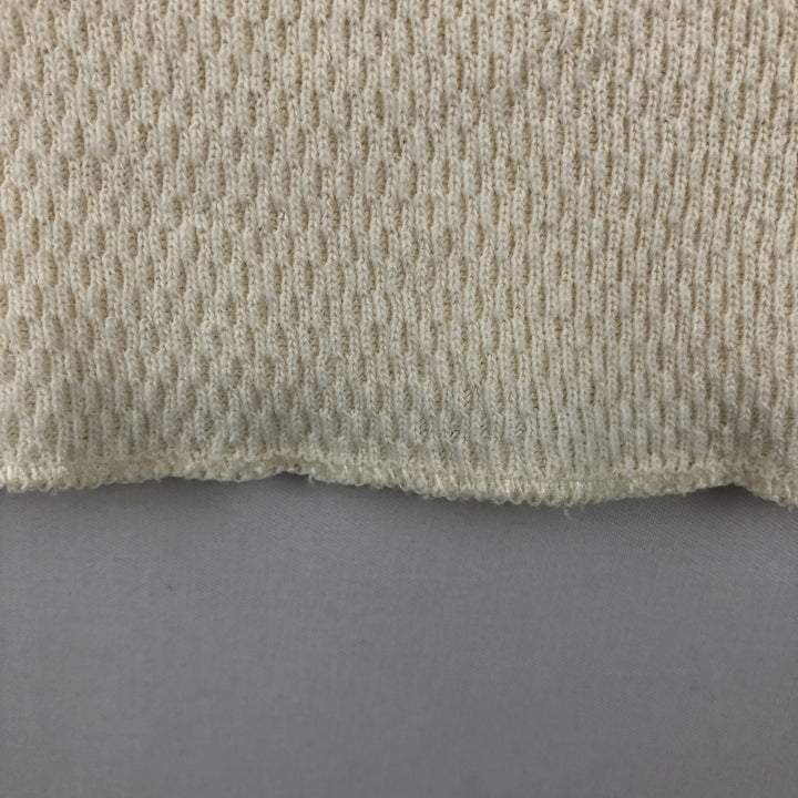 Duofold COMFOR-THERM Thermal Long-Sleeve T-Shirt, Honeycomb Pattern, Made in USA, Men's XL Equivalent, Vintage cotton Beige type Vintage Second Hand