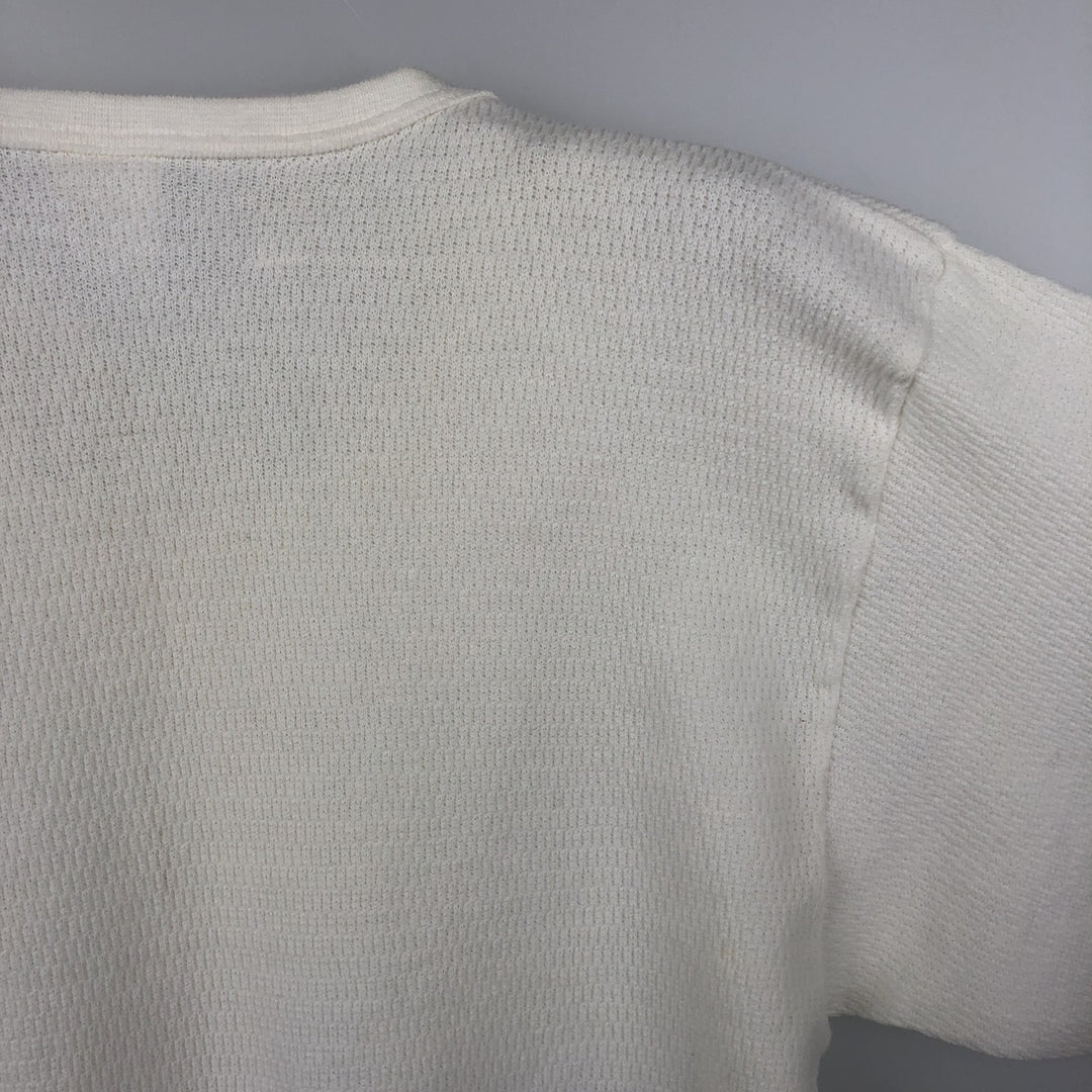 Unity Thermal Long-Sleeve T-Shirt, Made in USA, Men's Size XL polyester pale white type Vintage Second Hand