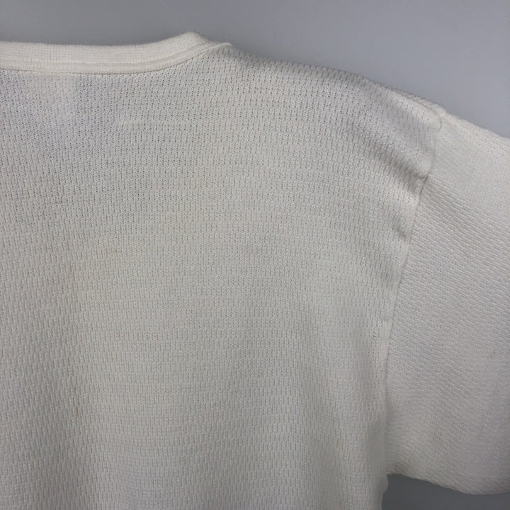 Unity Thermal Long-Sleeve T-Shirt, Made in USA, Men's Size XL polyester pale white type Vintage Second Hand