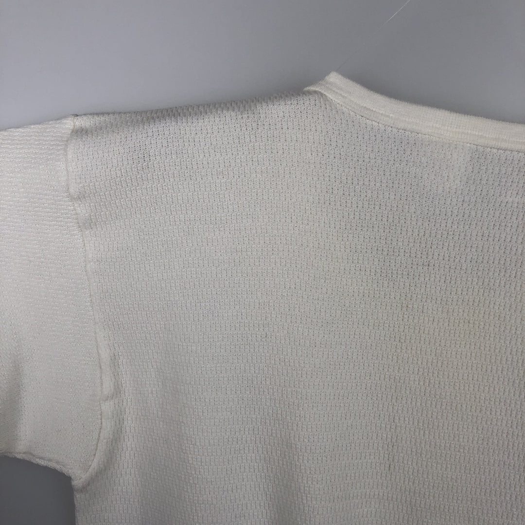 Unity Thermal Long-Sleeve T-Shirt, Made in USA, Men's Size XL polyester pale white type Vintage Second Hand