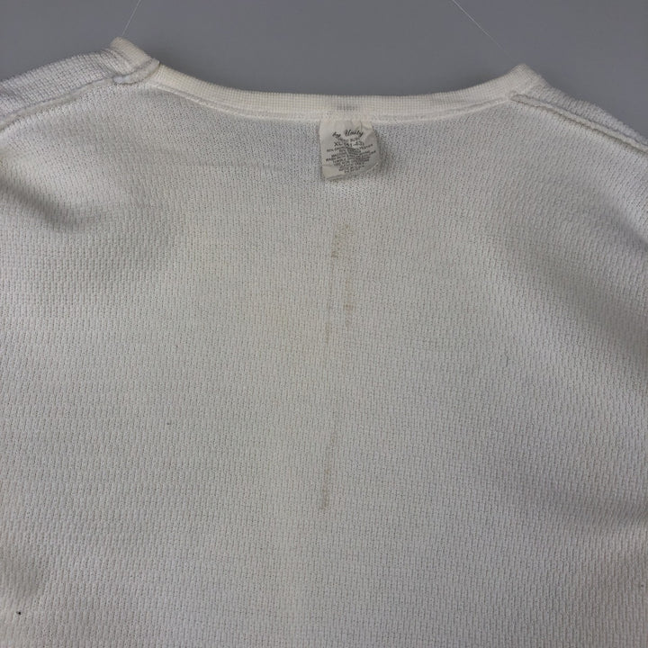 Unity Thermal Long-Sleeve T-Shirt, Made in USA, Men's Size XL polyester pale white type Vintage Second Hand