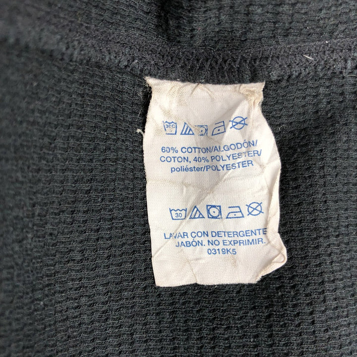 Ralph Lauren POLO RALPH LAUREN SLEEPWEAR Polo Bear Thermal Long-Sleeve T-Shirt, Waffle Pattern, Men's Size M (approx.) cotton black type Vintage Second Hand