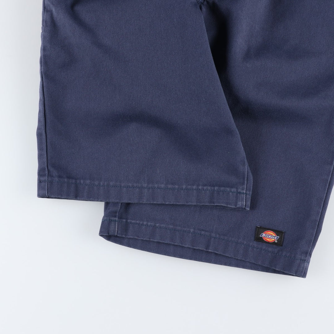 Dickies Loose Fit Work Shorts, Half Pants, Men's, W30 equivalent polyester navy blue type Vintage Second Hand