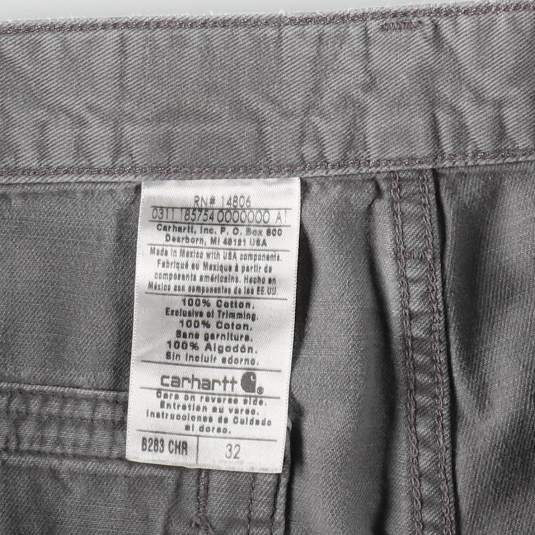 Carhartt Work Shorts Short Pants Men's W32 equivalent cotton gray type Vintage Second Hand