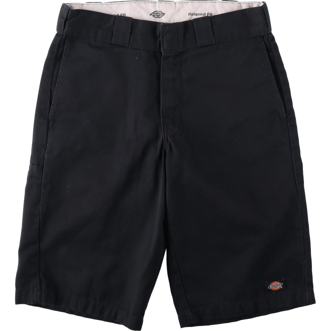 Dickies Relaxed Fit Work Shorts (Men's W31 equivalent) polyester black type Vintage Second Hand