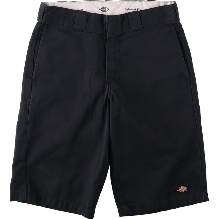 Dickies Relaxed Fit Work Shorts (Men's W31 equivalent) polyester black type Vintage Second Hand