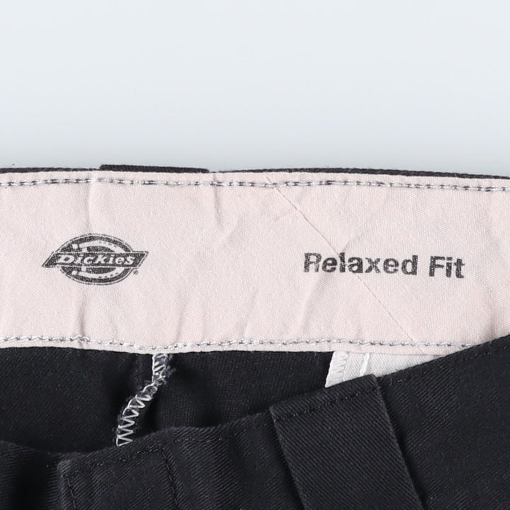 Dickies Relaxed Fit Work Shorts (Men's W31 equivalent) polyester black type Vintage Second Hand