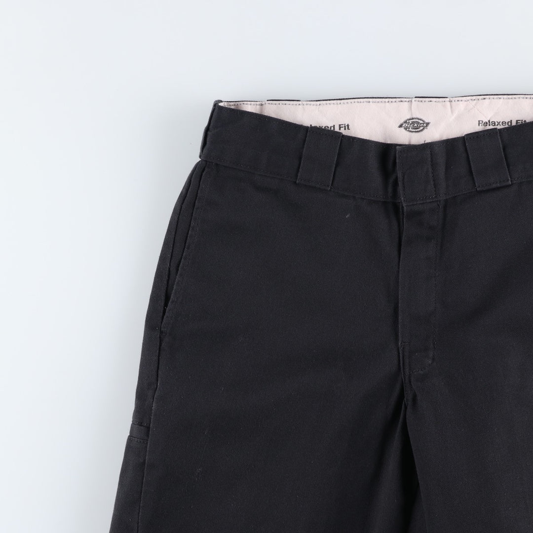 Dickies Relaxed Fit Work Shorts (Men's W31 equivalent) polyester black type Vintage Second Hand