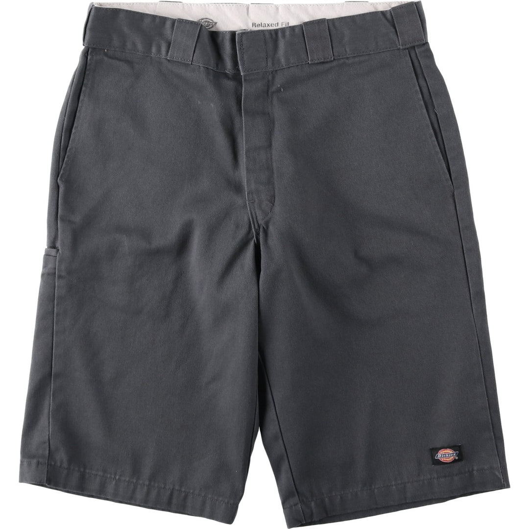 Dickies Relaxed Fit Work Shorts, Men's, Size W32 polyester Charcoal Vintage Second Hand