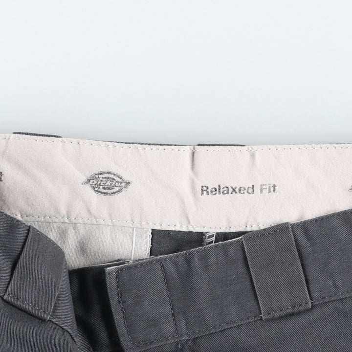 Dickies Relaxed Fit Work Shorts, Men's, Size W32 polyester Charcoal Vintage Second Hand
