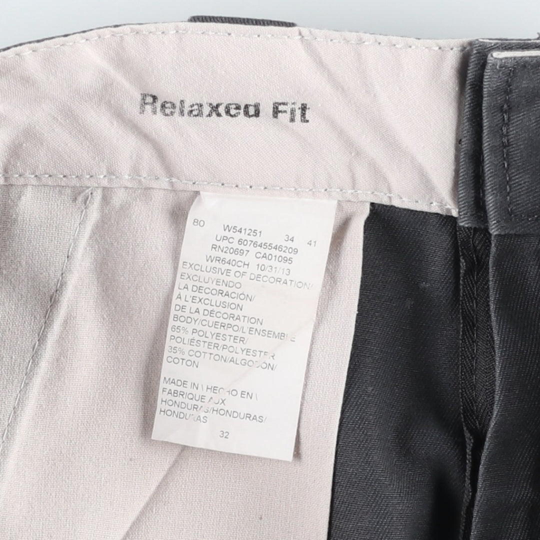 Dickies Relaxed Fit Work Shorts, Men's, Size W32 polyester Charcoal Vintage Second Hand