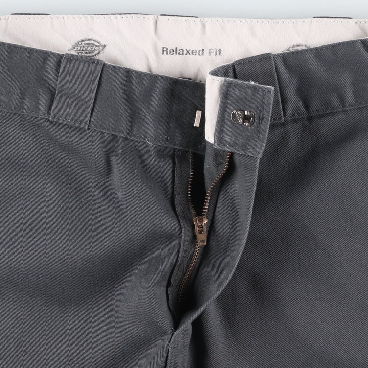 Dickies Relaxed Fit Work Shorts, Men's, Size W32 polyester Charcoal Vintage Second Hand