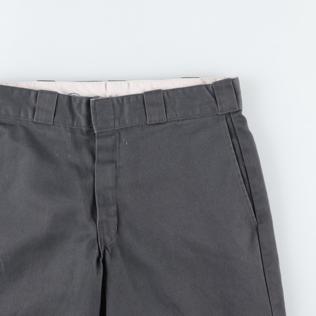 Dickies Relaxed Fit Work Shorts, Men's, Size W32 polyester Charcoal Vintage Second Hand