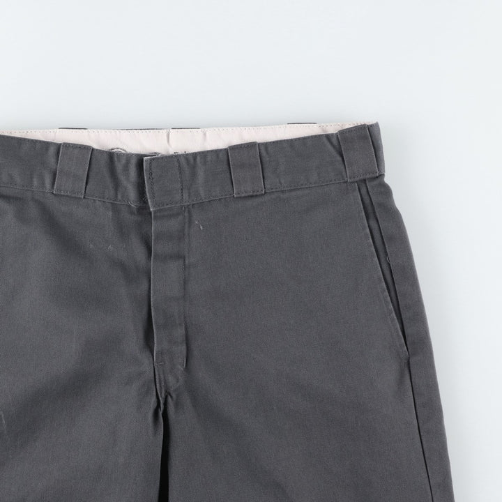 Dickies Relaxed Fit Work Shorts, Men's, Size W32 polyester Charcoal Vintage Second Hand