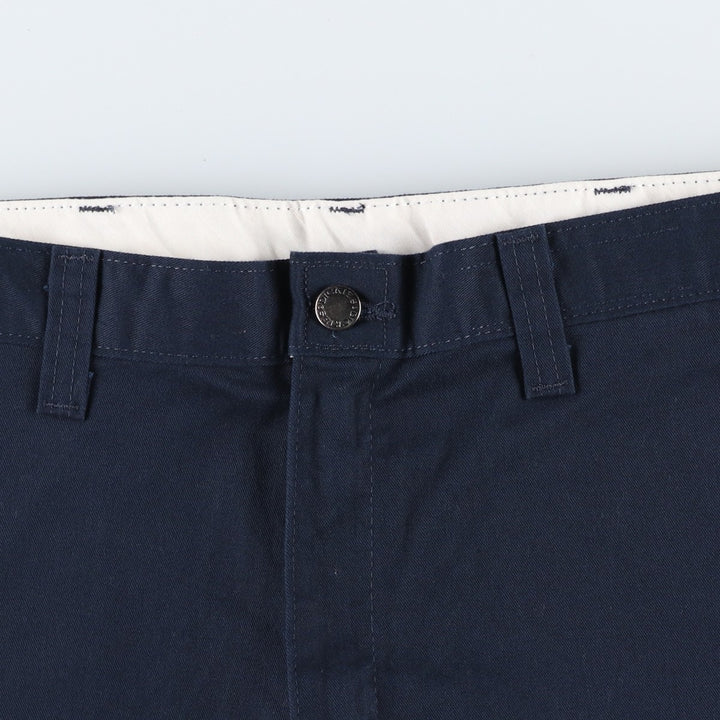 Dickies Work Shorts, Half Pants, Men's, W33 equivalent polyester navy blue type Vintage Second Hand