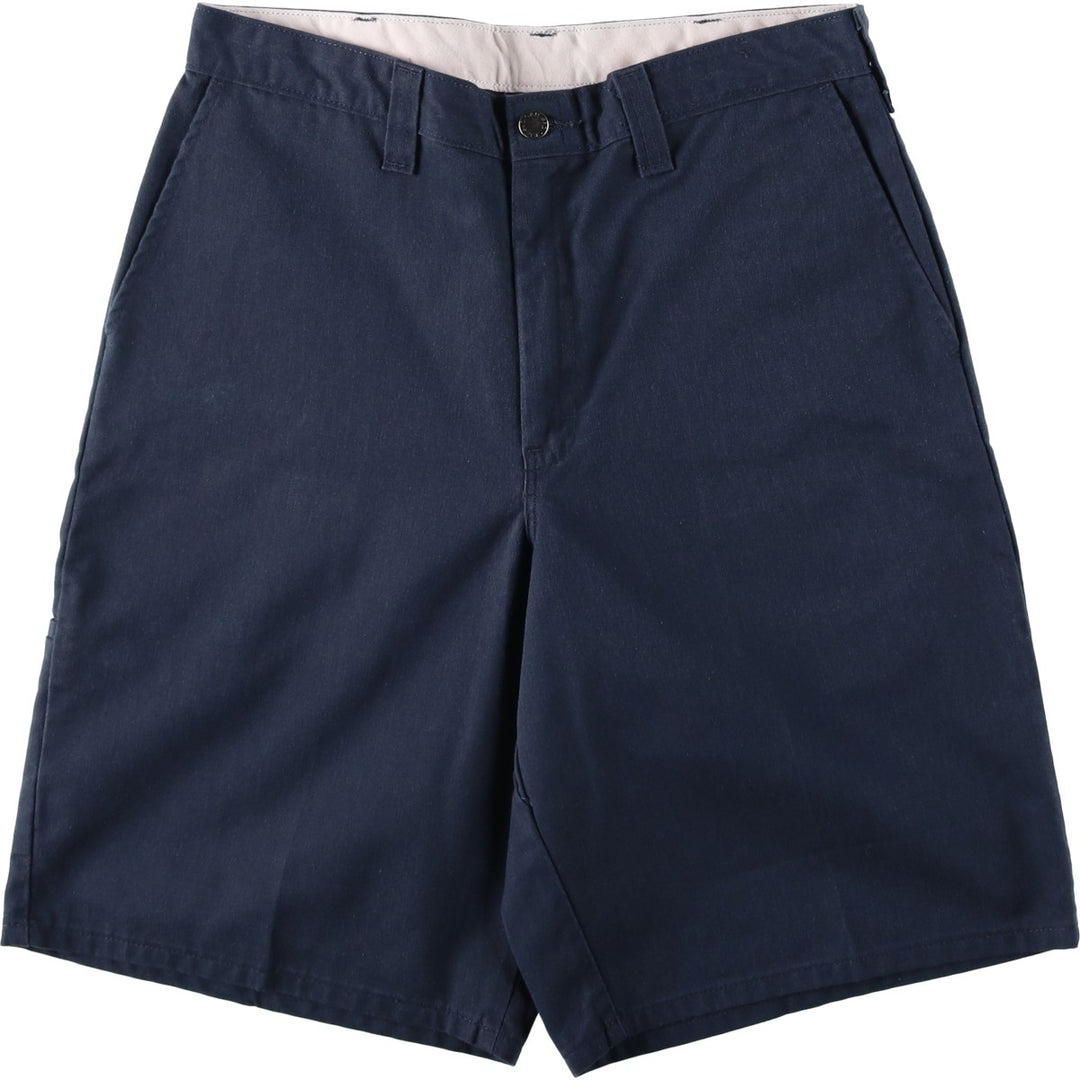 Dickies Work Shorts, Half Pants, Men's, W33 equivalent polyester navy blue type Vintage Second Hand