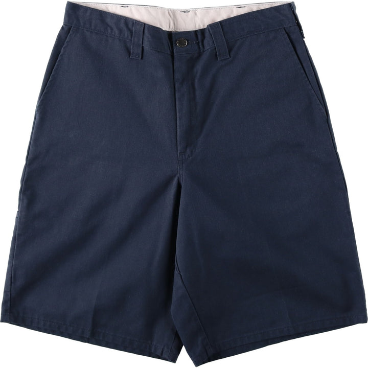 Dickies Work Shorts, Half Pants, Men's, W33 equivalent polyester navy blue type Vintage Second Hand