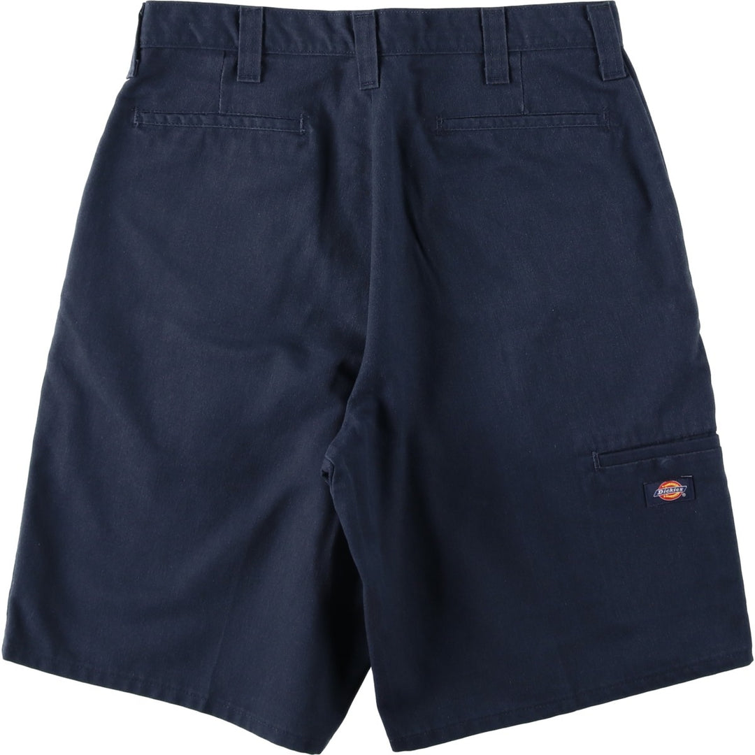 Dickies Work Shorts, Half Pants, Men's, W33 equivalent polyester navy blue type Vintage Second Hand