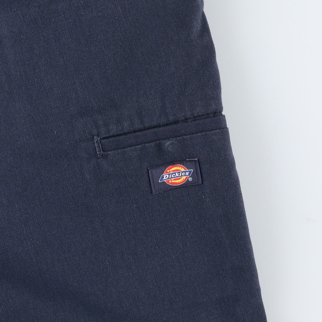 Dickies Work Shorts, Half Pants, Men's, W33 equivalent polyester navy blue type Vintage Second Hand