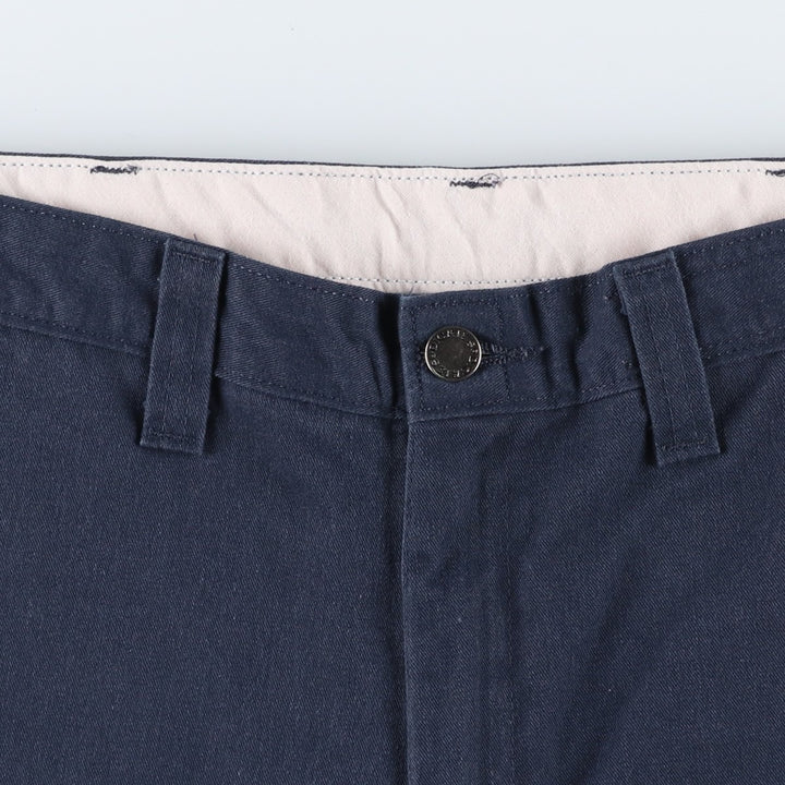Dickies Work Shorts, Half Pants, Men's, W33 equivalent polyester navy blue type Vintage Second Hand