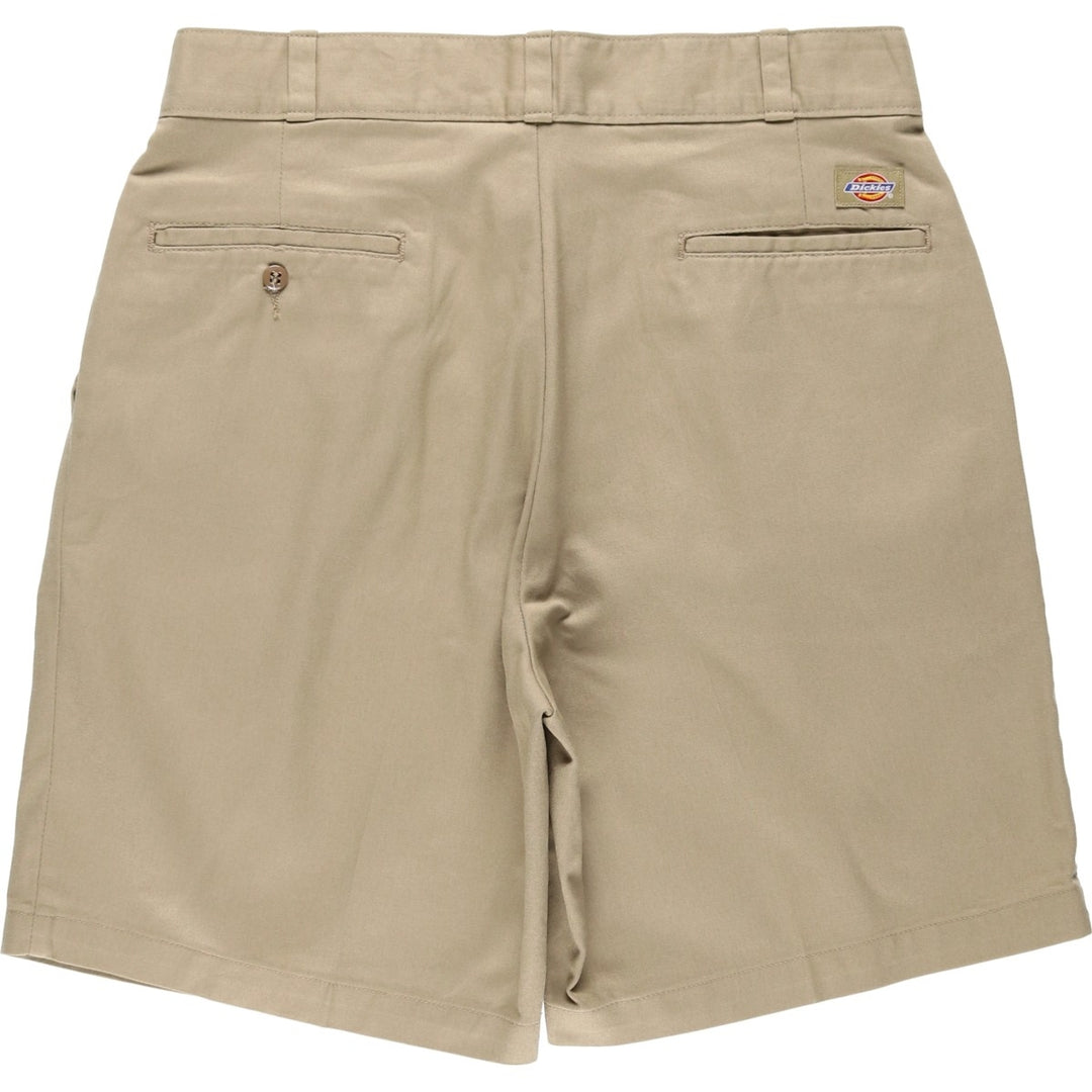 Dickies two-pleat work shorts, men's size W34 (approx.) polyester Beige type Vintage Second Hand